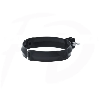 Obejma stalowa rury KROP Ø90 mm – czarna RAL 9005